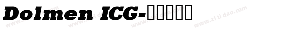 Dolmen ICG字体转换